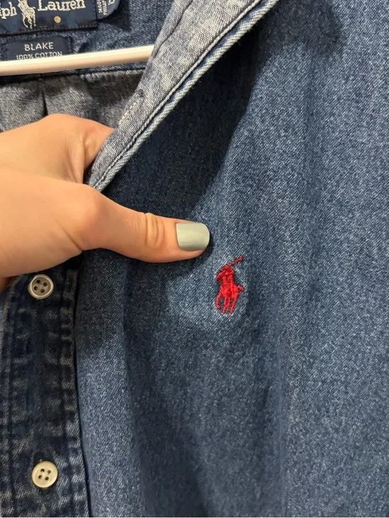 Vintage Polo Ralph Lauren Classic Button Down Top - Picture 5 of 6